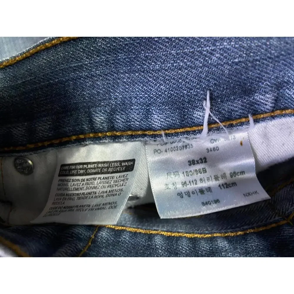 Levis 559 Jeans Mens Fits 39x32 Blue Relaxed Straight Denim Tag 38 x 32